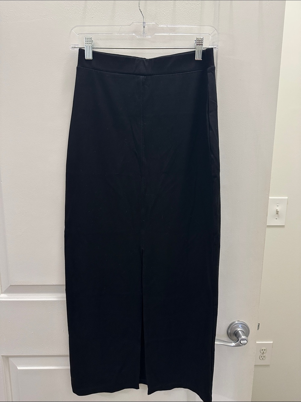 Club Monaco Black Long Pencil Skirt